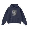 400GSM Unisex Washed Heavyweight Boxy-Fit Hoodie Vintage Royal Blue