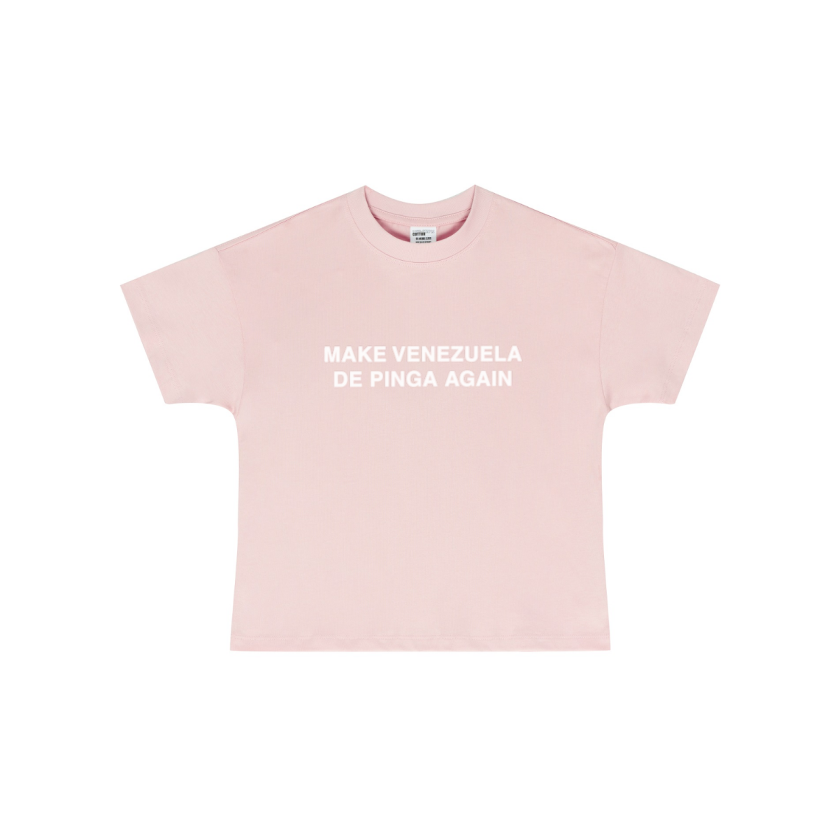 255GSM Women’s Long-Staple Cotton Jersey T-shirt Pink