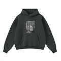 400GSM Unisex Washed Heavyweight Boxy-Fit Hoodie Vintage Dark Grey
